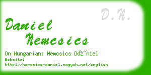 daniel nemcsics business card